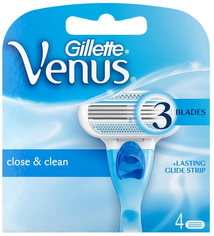 GILLETTE razors, blades & trimmers venus close & clean razor blades  4