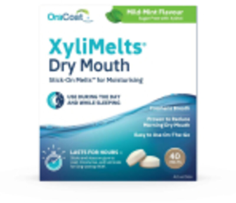 XYLIMELTS discs for dry mouth mild mint  40