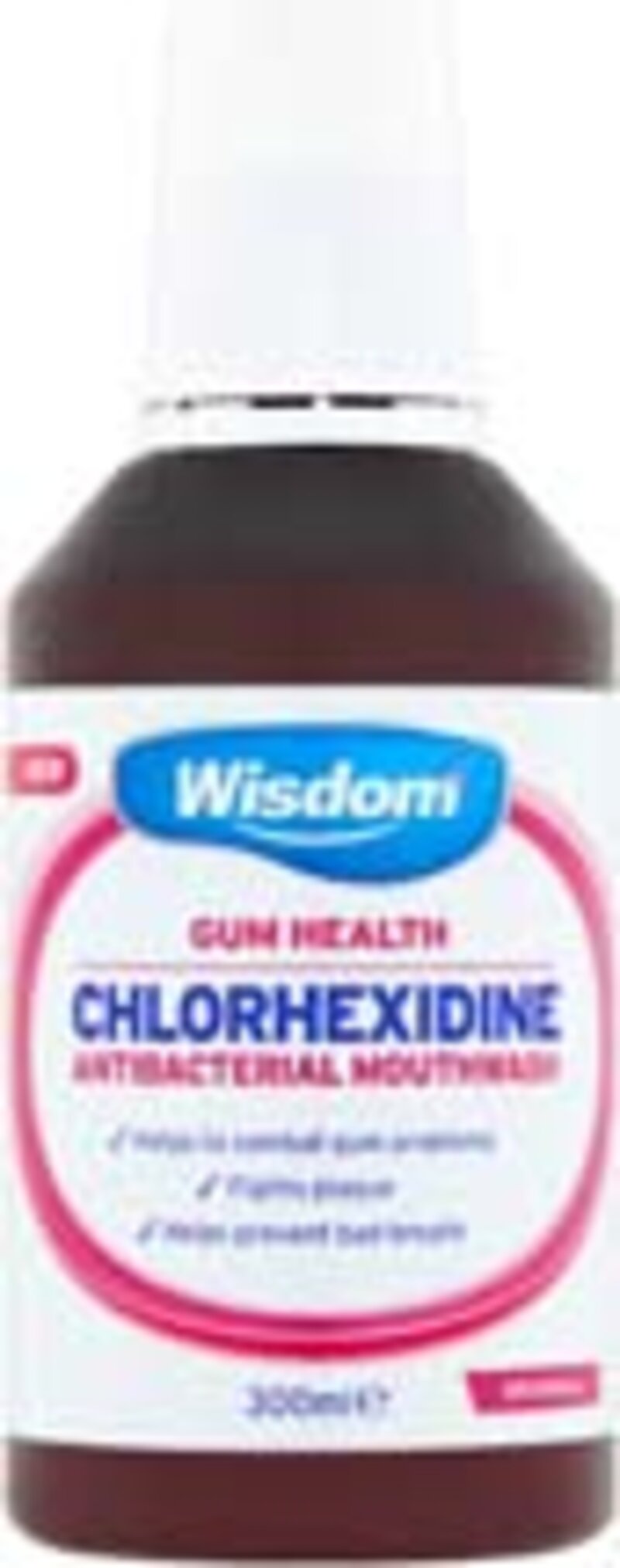 WISDOM mouthwash chlorhexidine digluconate 0.2% original contains alcohol 300ml