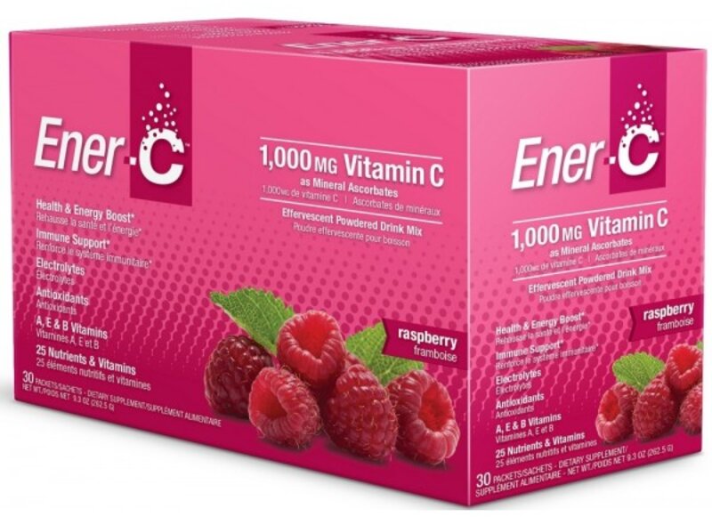 ENER-C effervescent powdered drink mix raspberry flavoured sachets 0.34g 30