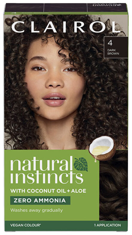 CLAIROL nice n easy natural instincts semi-permanent, vegan dark brown 4