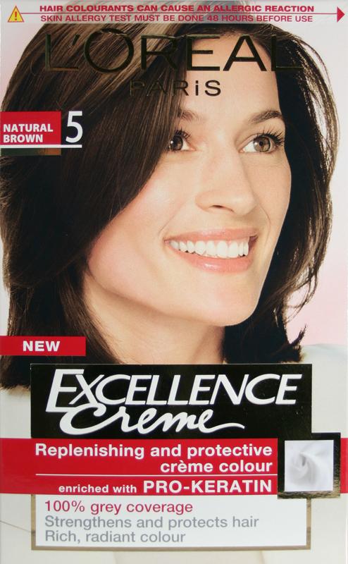 L'OREAL hair colourants excellence natural brown 5
