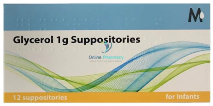 Glycerol suppositories infant 1g  12