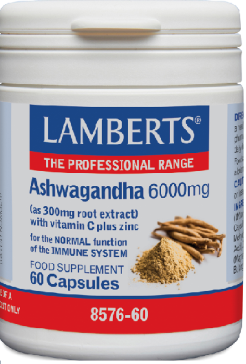 LAMBERTS herbs capsules ashwagandha 6000mg  60