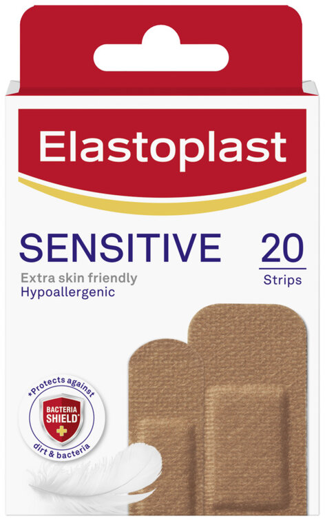 ELASTOPLAST plasters sensitive multi tone medium fabric medium 20