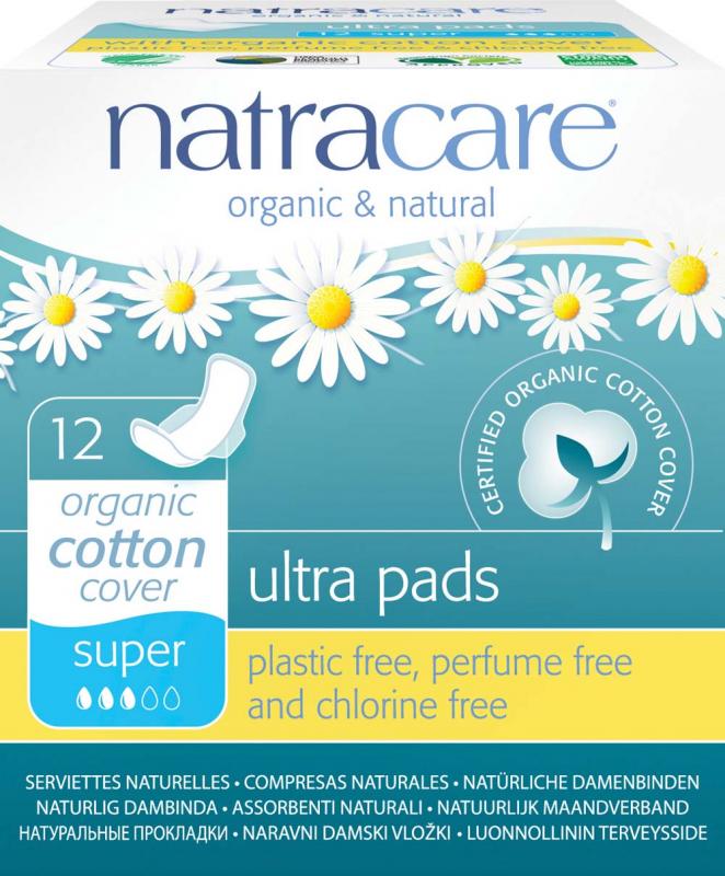 NATRACARE ultra pads super with wings  12