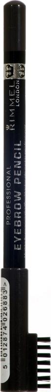 RIMMEL eye make-up eyebrow pencil professional black