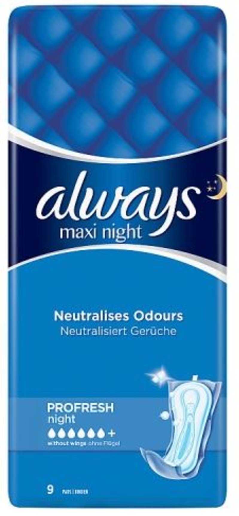 ALWAYS sanitary towels maxi night  9