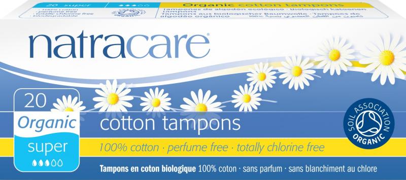 NATRACARE organic tampons super  20