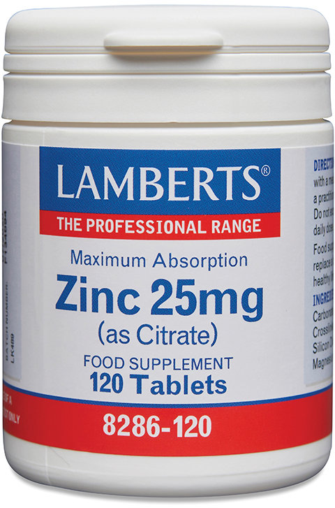 LAMBERTS minerals tablets zinc 25mg (as citrate)  120