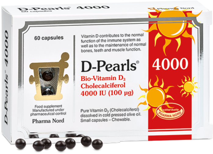 D-PEARLS vitamin D capsules 4000iu 60