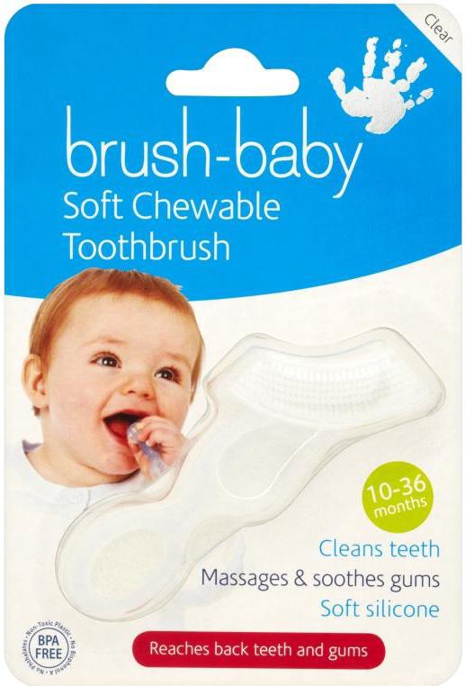 BRUSHBABY toothbrush soft chewable 10mnths-3yrs