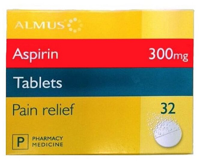 ALMUS ASPIRIN 300MG OTC 32