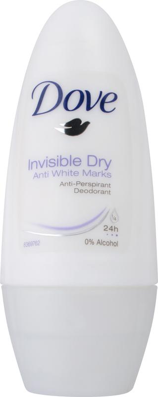 DOVE antiperspirants & deodorants roll on invisible 50ml