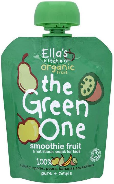 ELLA'S KITCHEN 100% organic smoothie fruit the green one 90g