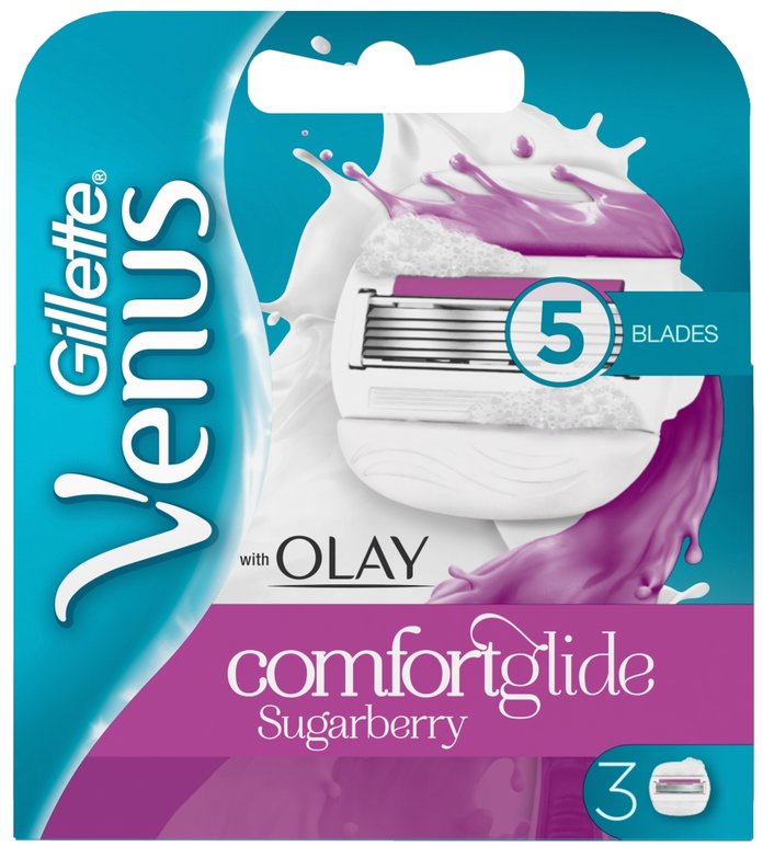 GILLETTE razors, blades & trimmers venus & olay sugarberry razor blades  3