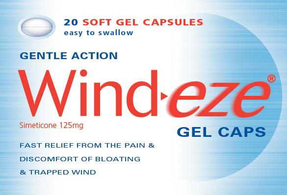 WIND-EZE gel capsules 125mg  20