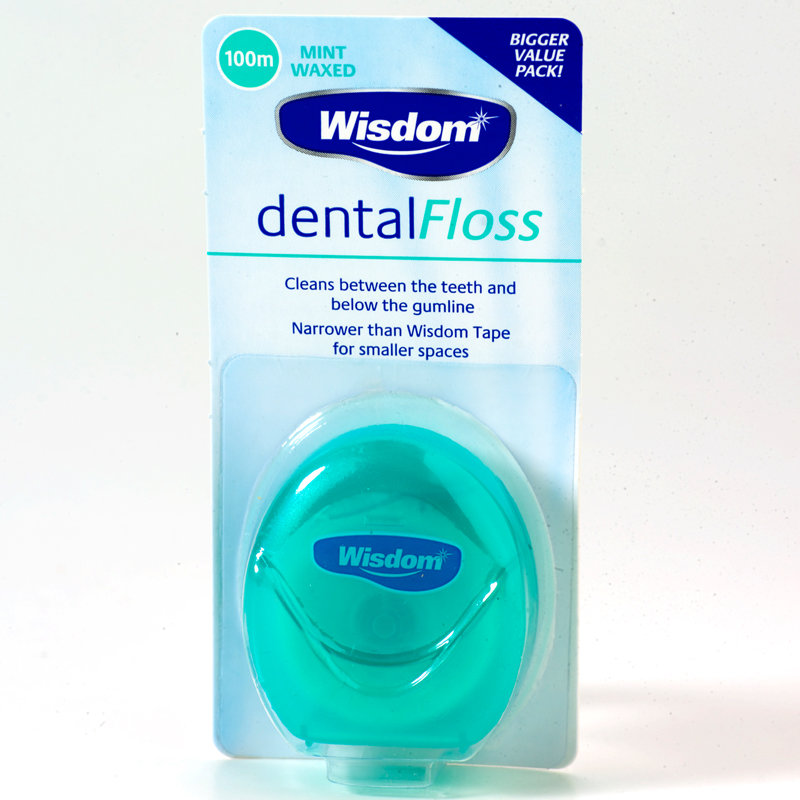 WISDOM interdental products dental floss 100m