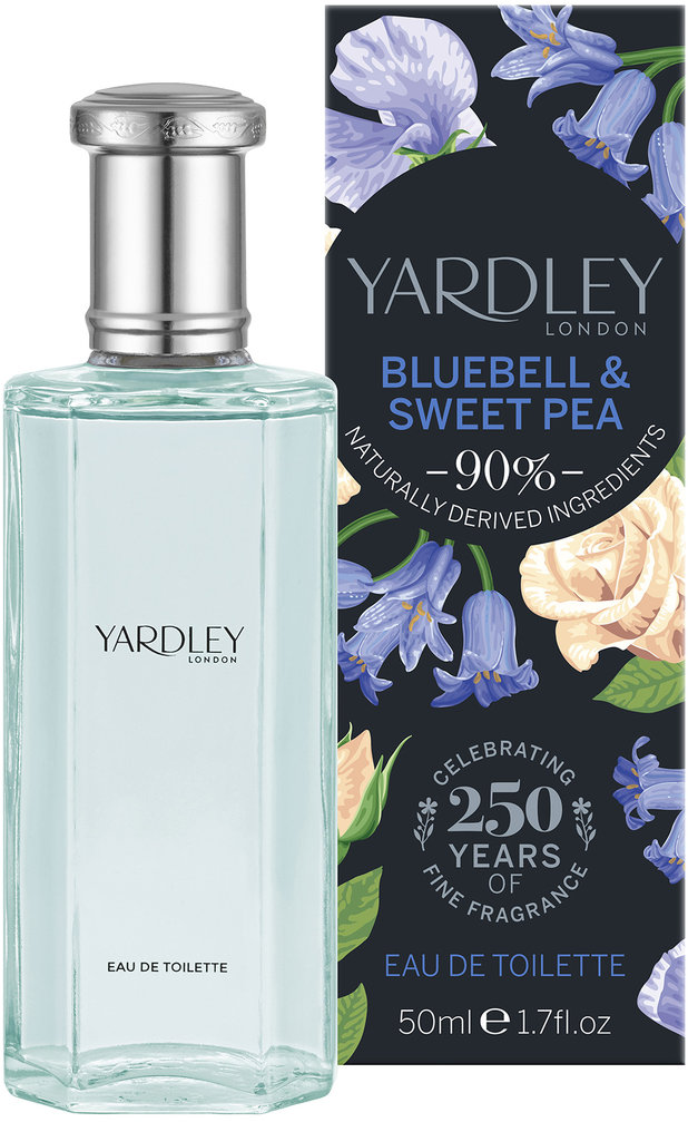 YARDLEY fragrance eau de toilette bluebell & sweetpea 50ml