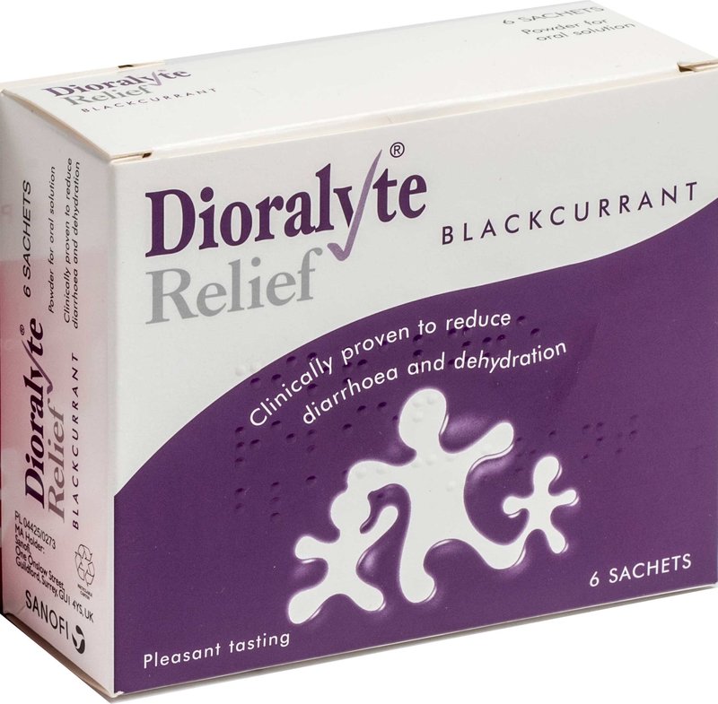 DIORALYTE RELIEF sachets s/f blackcurrant 300mg/350mg/580mg 6