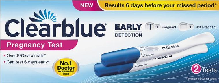 CLEARBLUE early detection visual pregnancy test  2