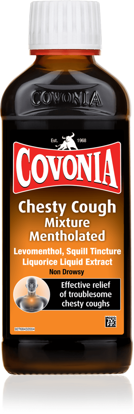 COVONIA menthol cough mixture expectorant 0.125ml/4mg/0.6ml 150ml