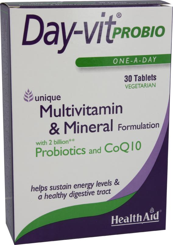 HEALTHAID multivitamin & mineral tablets day-vit probio  30