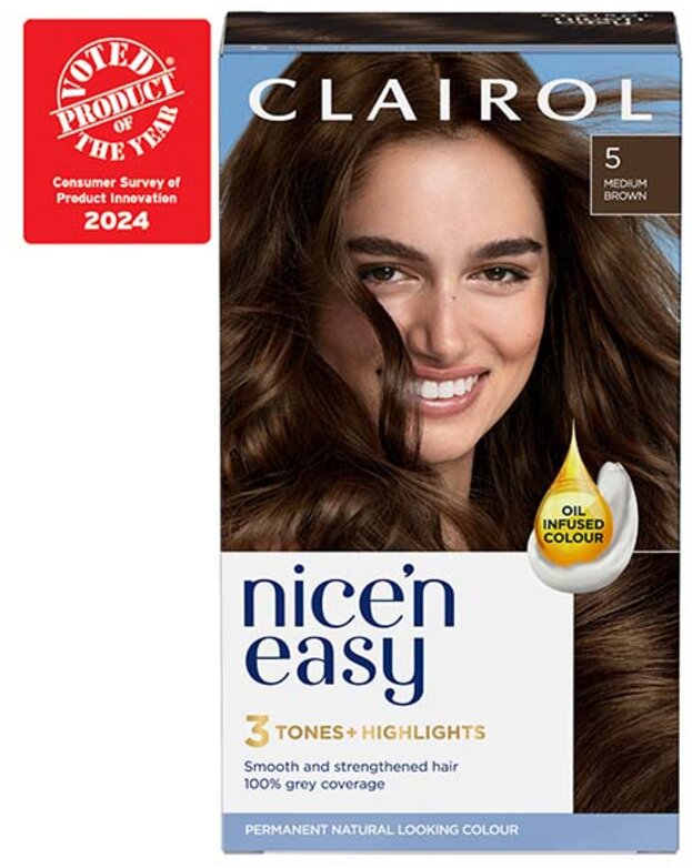 CLAIROL nice n easy care colour medium brown 5
