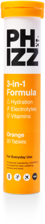 PHIZZ effervescent  tablets orange flavoured multivitamin  20