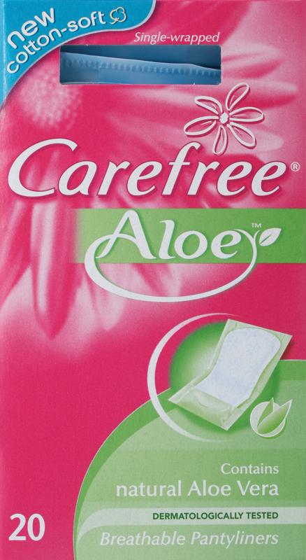 CAREFREE panty liners breathable aloe  20