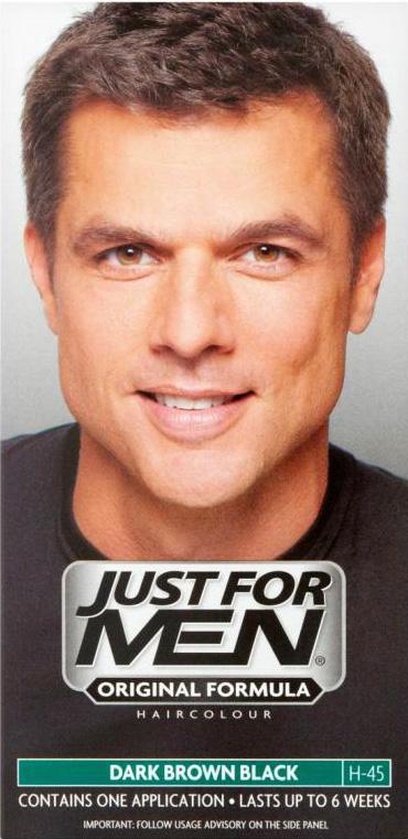 JUST FOR MEN shampoo-in hair colourant dark brown H45