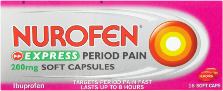 NUROFEN EXPRESS period pain capsules 200mg  16