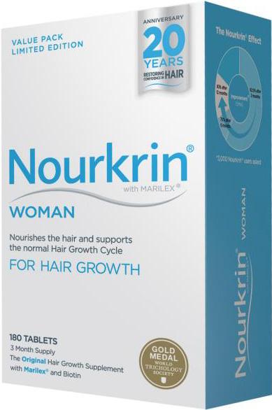 NOURKRIN WOMAN hair growth tablets  180