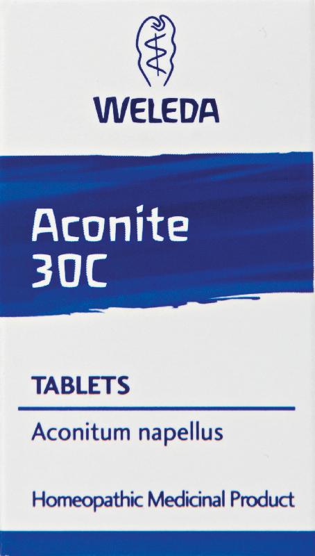 WELEDA health care homeopathic remedies tablets aconite 30c  125
