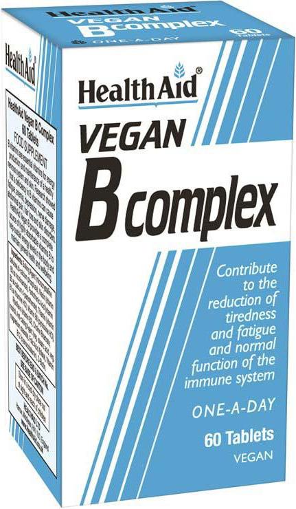 HEALTHAID vitamins tablets vegan vitamin B complex  60