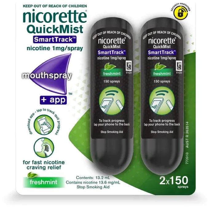 NICORETTE mouthspray quickmist smart track 1mg 13.2ml 2