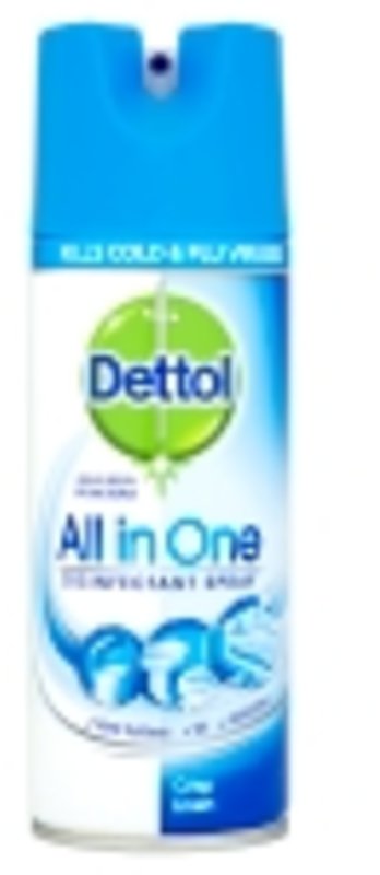 DETTOL disinfectant spray all in one, crisp linen 400ml