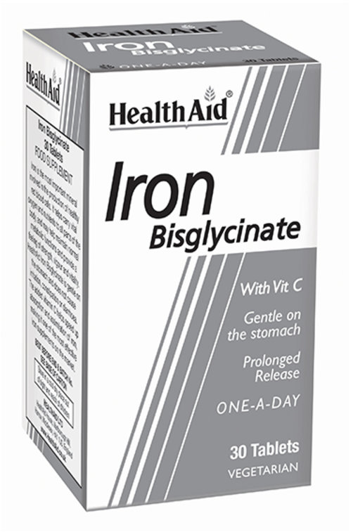 HEALTHAID multivitamin & mineral tablets iron bisglycinate  30