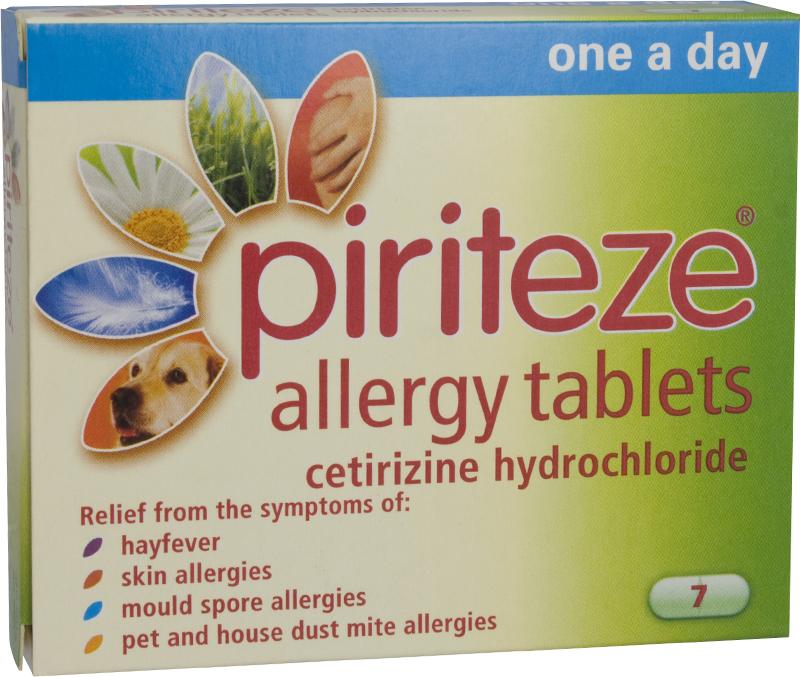 PIRITEZE allergy one-a-day tablets 10mg  7