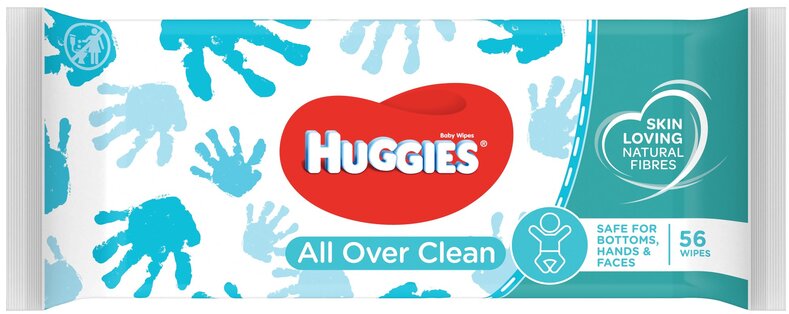 HUGGIES baby wipes all over clean  56