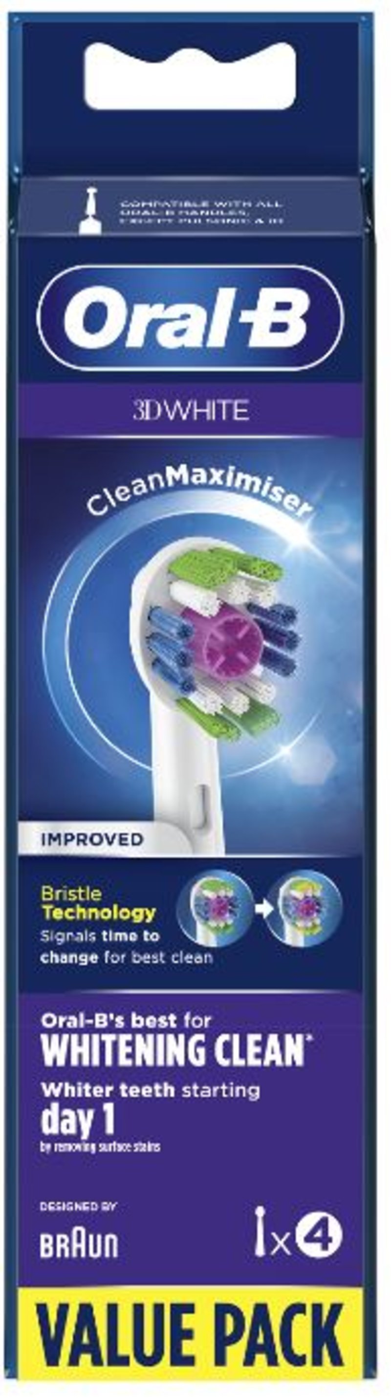 ORAL-B toothbrush replacement heads 3D white  4
