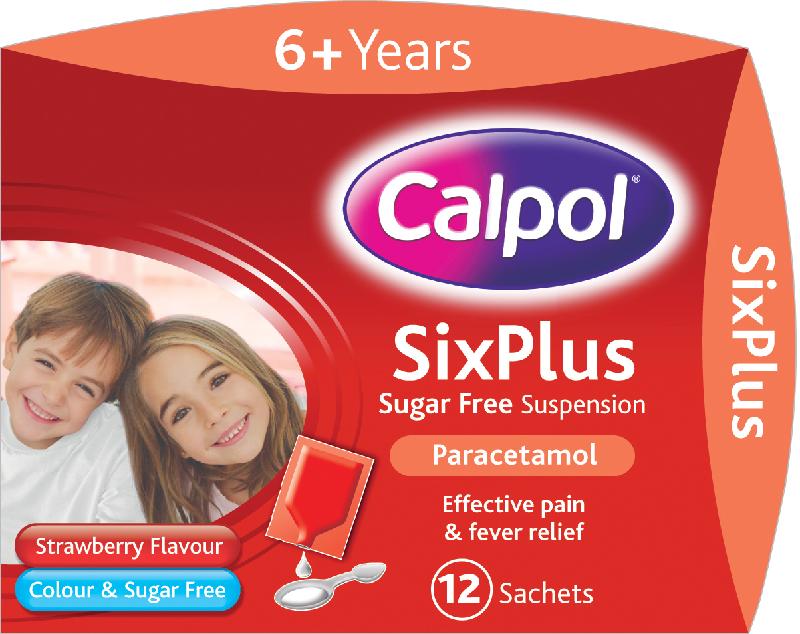 CALPOL SIX PLUS sachets s/f 250mg/5ml 5ml 12