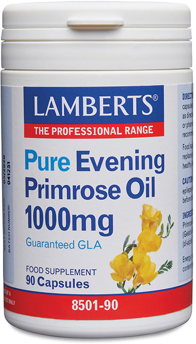 LAMBERTS essential fatty acids capsules pure evening primrose oil 1000mg  90