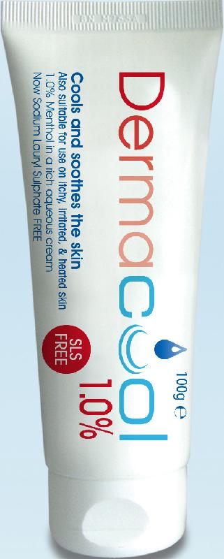 DERMACOOL menthol in aqueous cream 1% 100g
