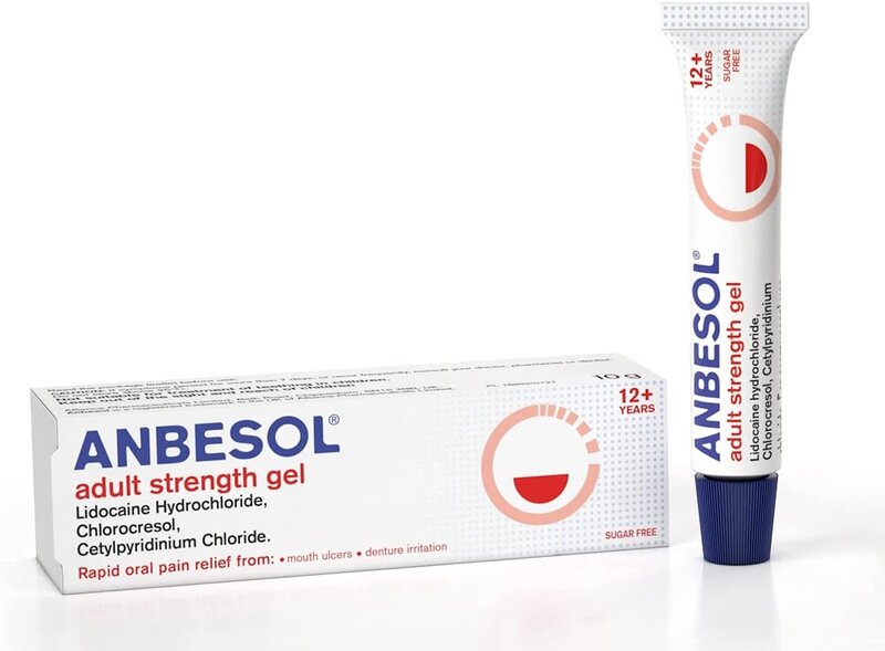 ANBESOL adult strength gel 0.02%/0.1% w/w/2% 10g