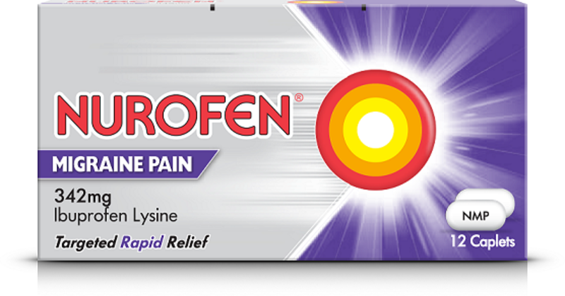 NUROFEN MIGRAINE PAIN tablets 342mg  12