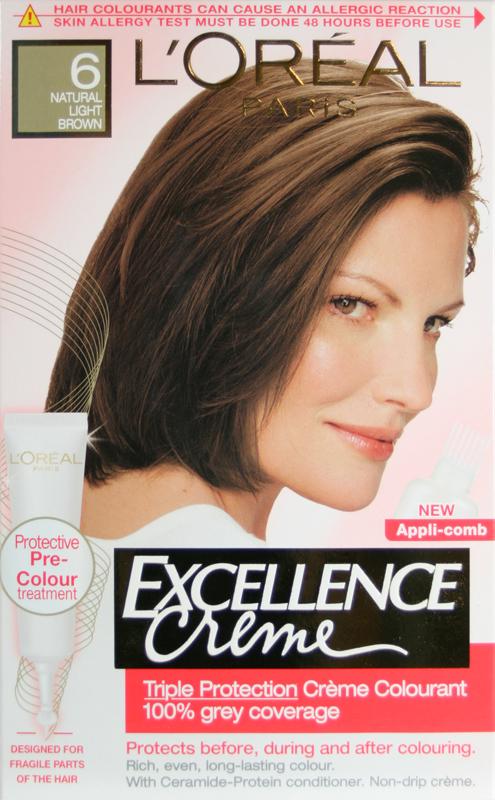 L'OREAL hair colourants excellence natural light brown 6