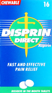 DISPRIN DIRECT tablets 300mg/133mg fast disp 16