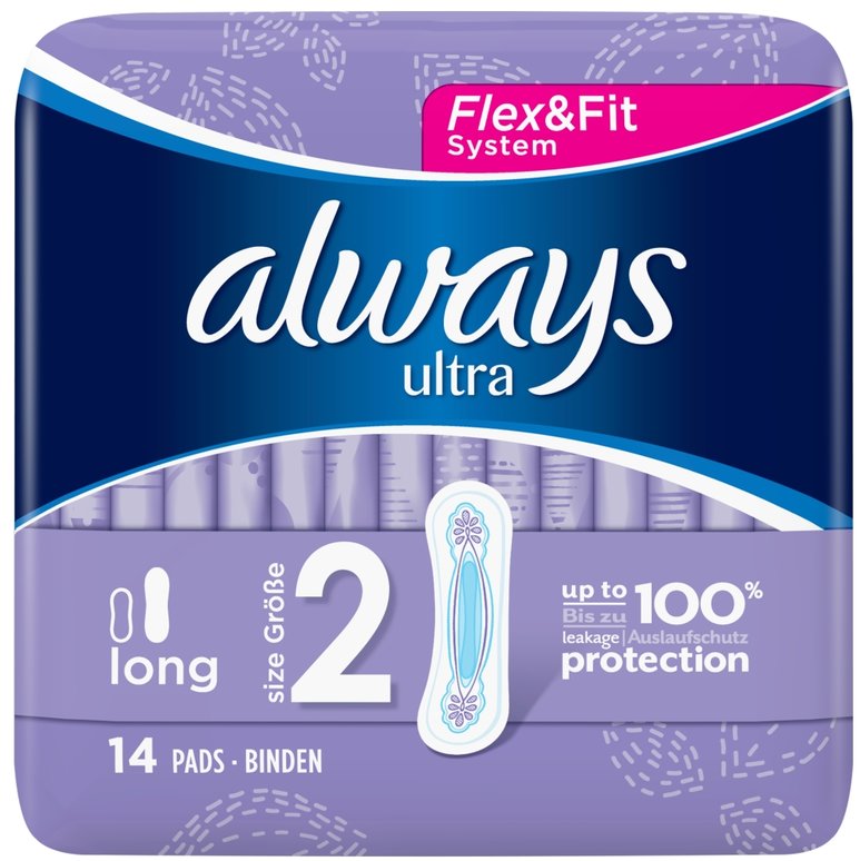 ALWAYS ULTRA sanitary towels pads long  14