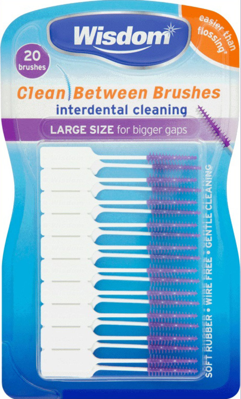 WISDOM interdental products clean between purple large 20